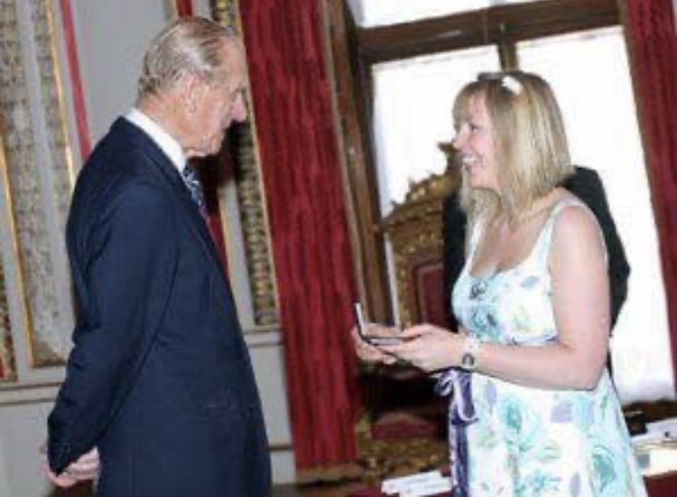 Receiving the City & Guilds Medal for Excellence